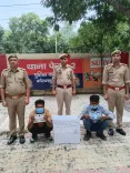 नोएडा फैक्ट्री तार चोरी: दो गिरफ्तार, ₹96,640 नकद और अवैध चाकू बरामद