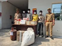 नोएडा सेक्टर-24 पुलिस ने चोरी गैंग के चार सदस्य गिरफ्तार किए, लाखों का सामान बरामद