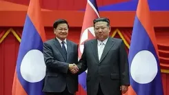North Korea's Kim holds talks with Laos president in Pyongyang