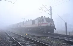 How is the Northeast Frontier Railway Enhancing Safety Measures for the Foggy Season?