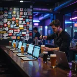 Beijing AGI Bar offers free AI tokens with every drink order