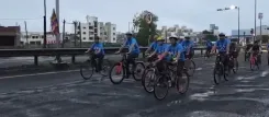 How is Obesity Addressed at the 'Sundays on Cycle' Event in Gujarat's Aravalli?