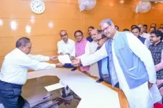 Odisha: BJP leader Sujeet Kumar files nomination for RS 