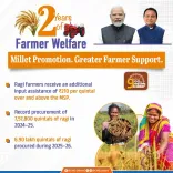 Odisha CMO Boosts Ragi Farmers With ₹210/Quintal Extra Aid