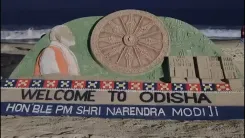 पद्म श्री सुदर्शन पटनायक ने पुरी बीच पर बनाई 8 फुट ऊंची रेत कलाकृति, PM मोदी के ओडिशा दौरे से पहले अनूठा स्वागत