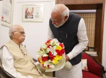 PM Modi marks 25 years in executive office, calls on BJP patriarch L.K. Advani