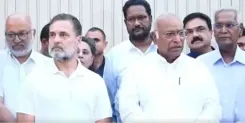 Rahul Gandhi hosts INDIA bloc MPs for high tea to plan next anti-EC protest