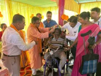 100+ senior citizens, Divyangjan get aids at Tripura camp on PM Modi's birthday