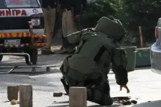 Was a Police Vehicle Targeted Near an Afghan Refugee Camp in Khyber Pakhtunkhwa?