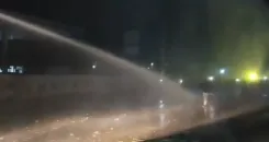 Did PTI Face Water Cannons While Protesting in Pakistan?