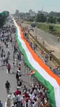पलवल में तिरंगा यात्रा: गौरव गौतम के नेतृत्व में 5 किमी लंबे तिरंगे के साथ उमड़ा जनसैलाब