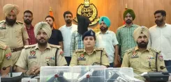 संगरूर पुलिस ने दबोचे दो बड़े ड्रग तस्कर, 560 ग्राम हेरोइन और 3 हथियार बरामद