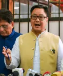 Rijiju slams Congress over 1975 Emergency, defends poll agencies