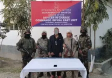 Have three militants, including a petrol pump bomb blast suspect, been arrested in Manipur?