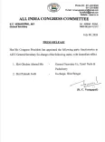 Pilot congratulates Mir, Joshi on AICC state appointments