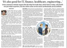 Piyush Goyal: India-UK FTA enters force, opens new trade avenues