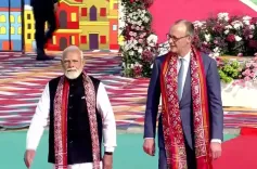Did PM Modi and German Chancellor Merz Celebrate at the International Kite Festival?
