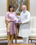PM Modi meets Akie Abe, unveils memorial corridor in Varanasi