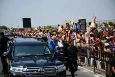 PM Modi receives grand welcome in Chennai