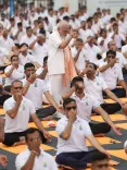 PM Modi Shares Glimpses from Yoga Day Event in Kolkata