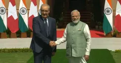 PM Modi, Swiss President Parmelin hold talks at Hyderabad House