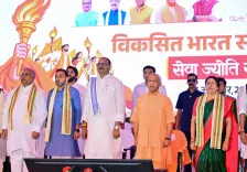 CM Yogi hails Modi's 25-year journey; UP mafia wiped out, heritage renewed