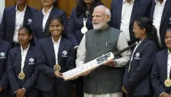 PM Narendra Modi hosts World Cup winning blind women's team