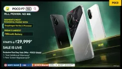 POCO F7 1st sale live on Flipkart: India’s largest 7550mAh battery smartphone starts from Rs 29,999