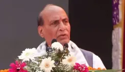 Rajnath Singh hails Modi's 25 years in public service at Ghaziabad rally