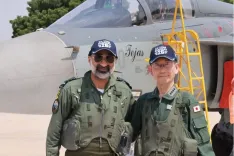Japan's Air Chief flies Tejas at Exercise Veer Guardian-2026 in Jodhpur