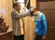 Pradhan Meets Kalahandi Para Badminton Star Akash Mund