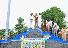 Pradhan pays tribute to Birsa Munda, Ambedkar in Deogarh on I-Day