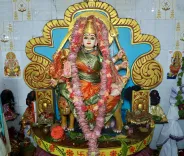 Pradhan seeks Ma Durga's blessings at Remeda pandal