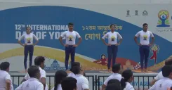 Pradhan Shares PM Modi's Address on International Yoga Day