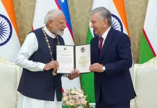 उज्बेकिस्तान ने PM मोदी को दिया 'ओली दाराजली दोस्तलिक' सम्मान, बोले — '140 करोड़ भारतीयों का सम्मान'