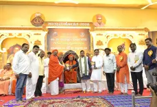 Pralhad Joshi attends Gadag ashram memorial for music saints