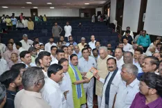Pralhad Joshi Campaigns for BJP's Sankanur at Dharwad MLC Poll