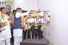 Pralhad Joshi felicitates newly elected RS, MLC members in Hubballi