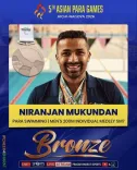 Pralhad Joshi Hails Niranjan Mukundan's Para Games Bronze