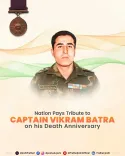 Pralhad Joshi Pays Tribute to Capt Vikram Batra on Death Anniversary