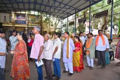 Pralhad Joshi Votes in Karnataka West Graduates MLC Poll