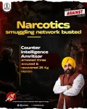 Punjab Counter Intelligence Busts Drug Network, Seizes 25 Kg Heroin