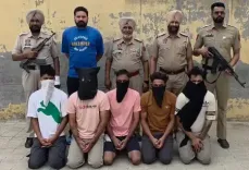 पंजाब के मोगा में हथियार तस्करी करने वाले गिरोह का भंडाफोड़, 5 गिरफ्तार
