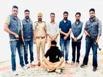 Who is the associate of gangster Goldy Brar arrested?