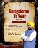 Punjab Police Conducts 530 Raids on Day 268 of Gangsteran Te Vaar