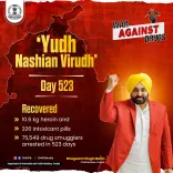Punjab Police's 'Yudh Nashian Virudh' hits 75,549 arrests in 523 days