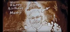 PM मोदी के 76वें जन्मदिन पर पुरी में सैंड एनिमेशन, मानस कुमार साहू ने रेत पर उकेरा राजनीतिक सफर