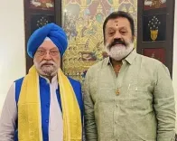 Puri Wishes Colleague Suresh Gopi on Birthday
