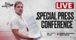 Rahul Gandhi Holds Special Congress Briefing at AICC HQ