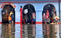 Did Rain Disrupt Durga Puja Celebrations in Kolkata?